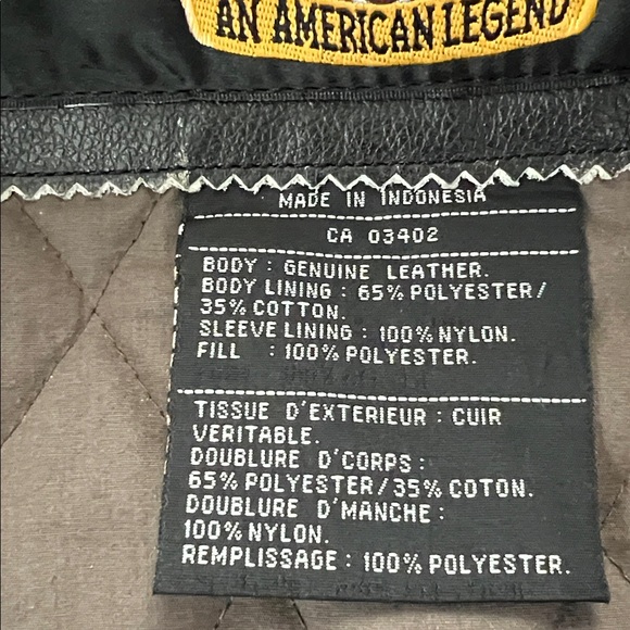 Harley-Davidson Black Distressed Leather Jacket - Picture 7 of 15